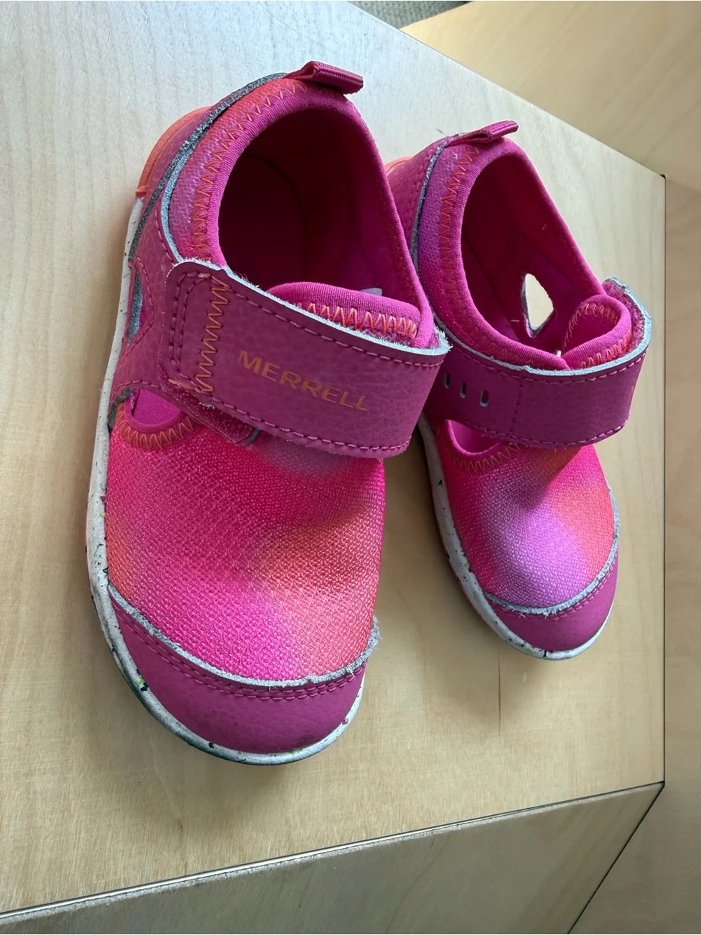Merrell Kids Magenta-Pink Slip-On Active Sandals